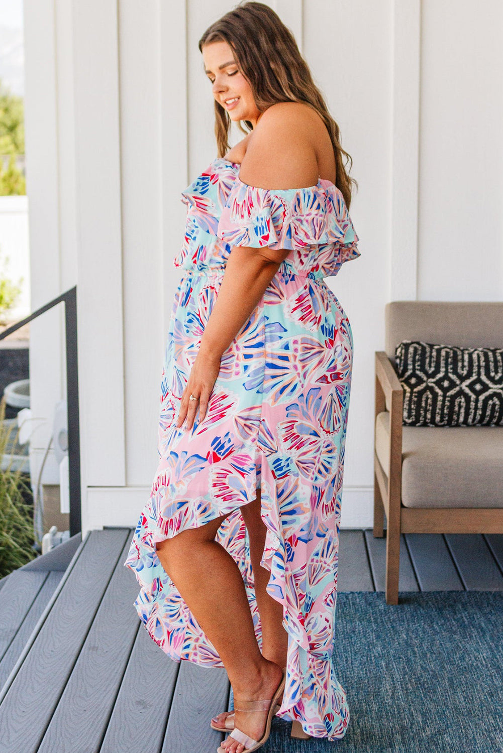 maxi pink plus size dresses Plus Size Harley Smocked Midi Dress