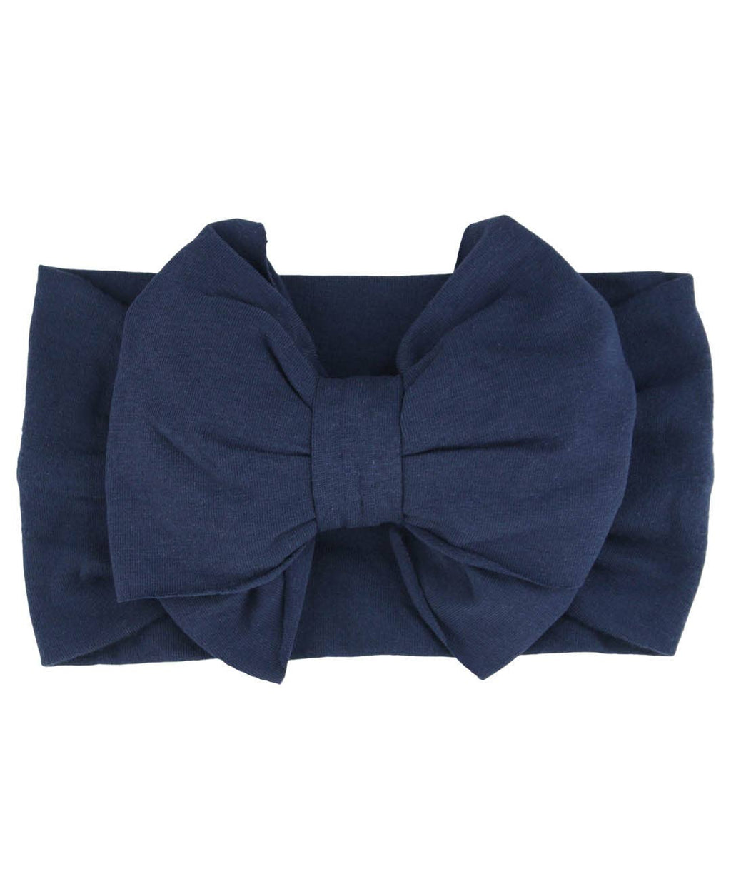 Girls Dark Navy Big Bow Headband: ONE SIZE