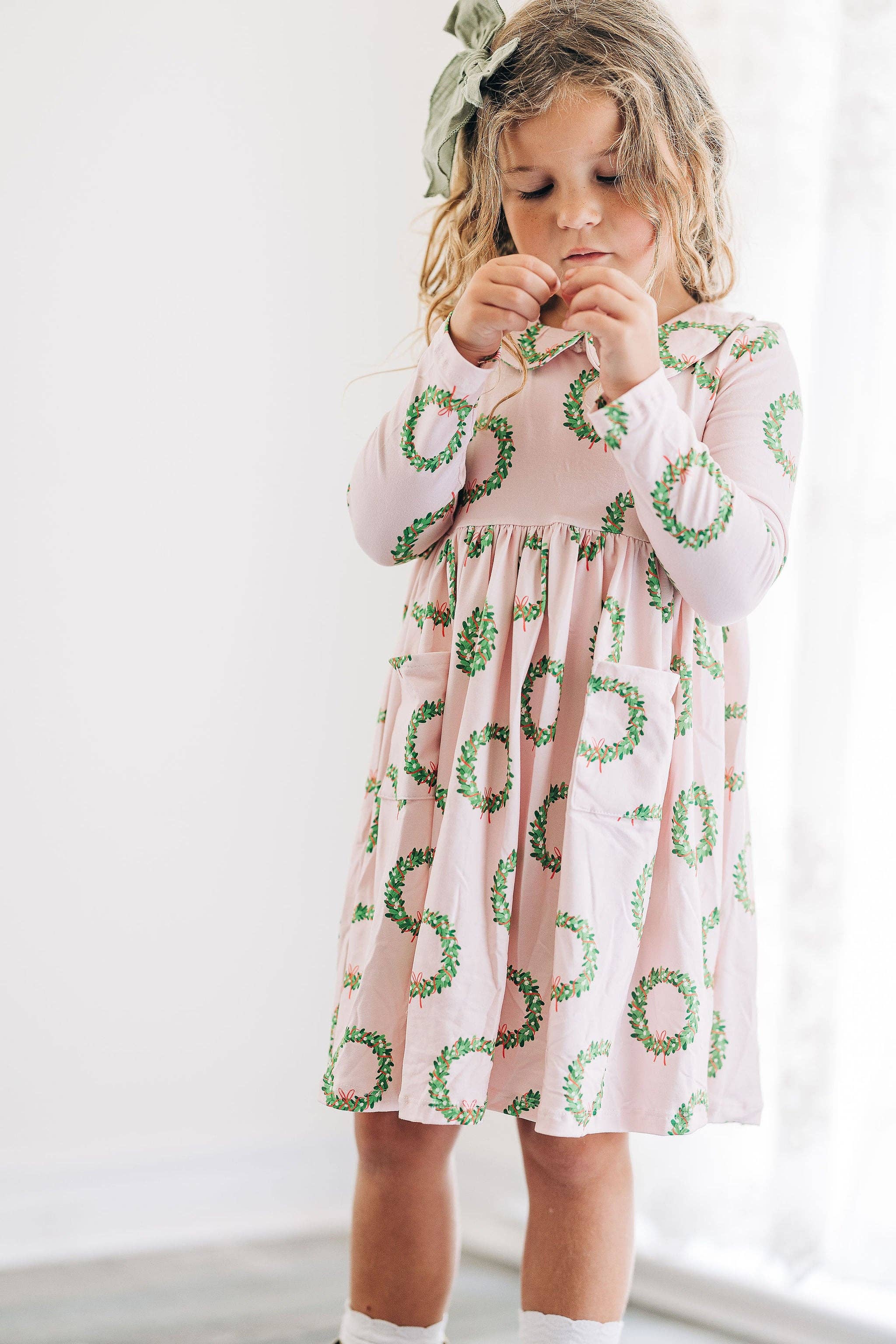 Twirl Dress - Pink Wreath: 8