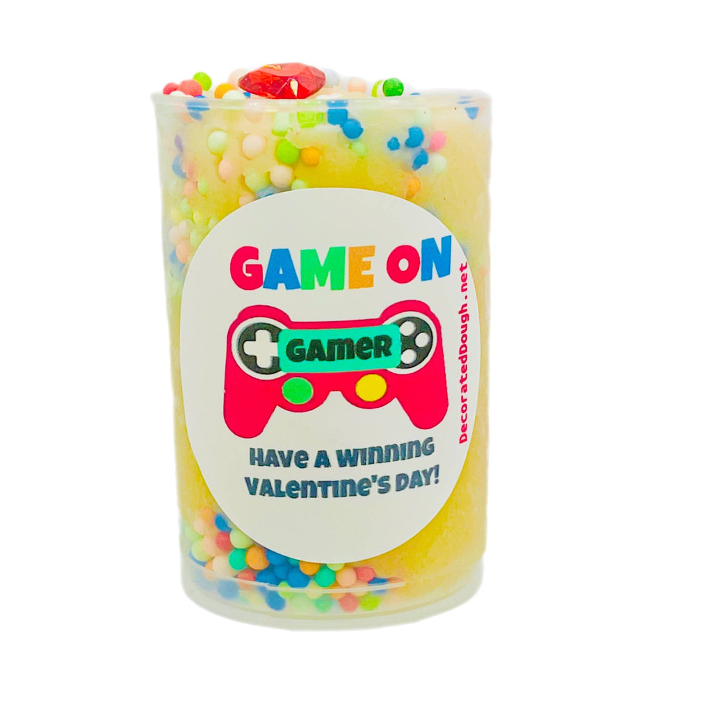 Valentine's Play Dough Push Pops: Dinosaur