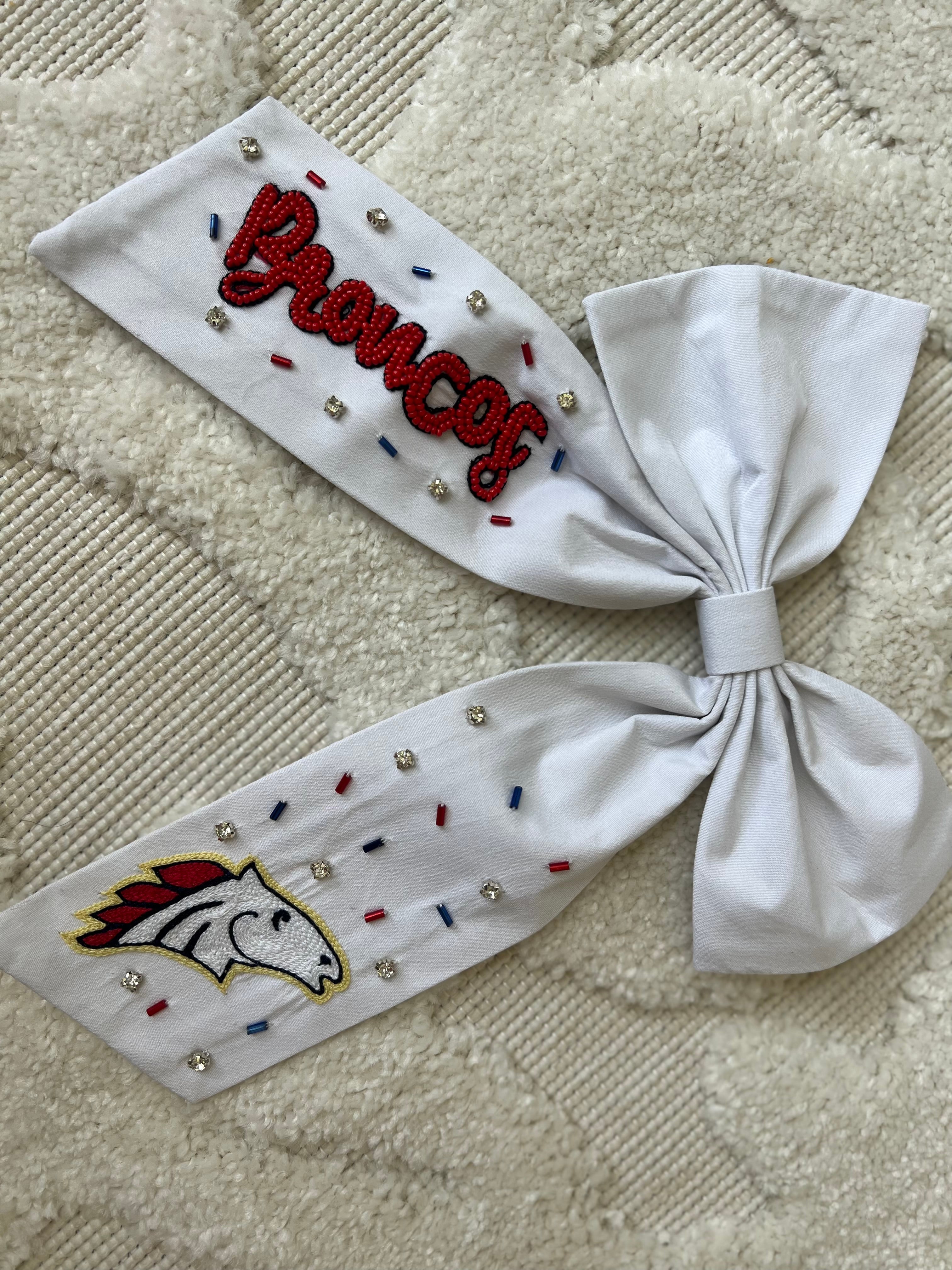 Custom Game Day Beaded Bows