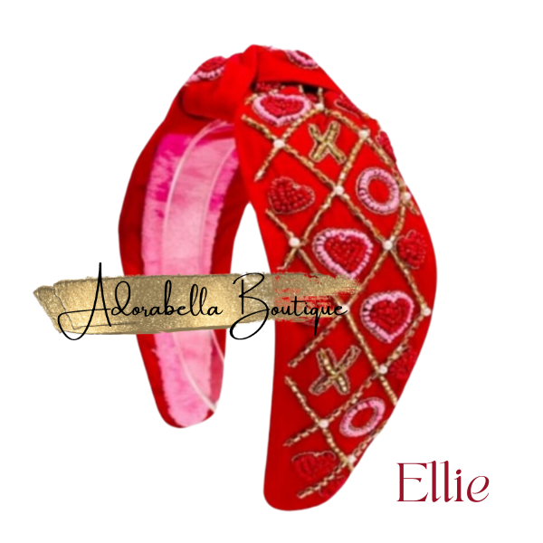 Valentines Beaded Headbands