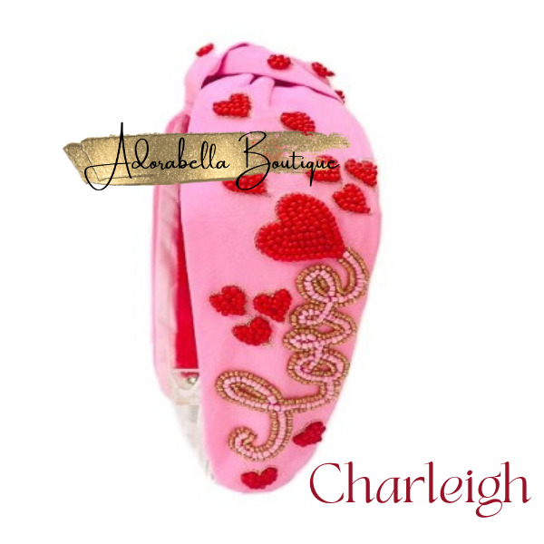 Valentines Beaded Headbands