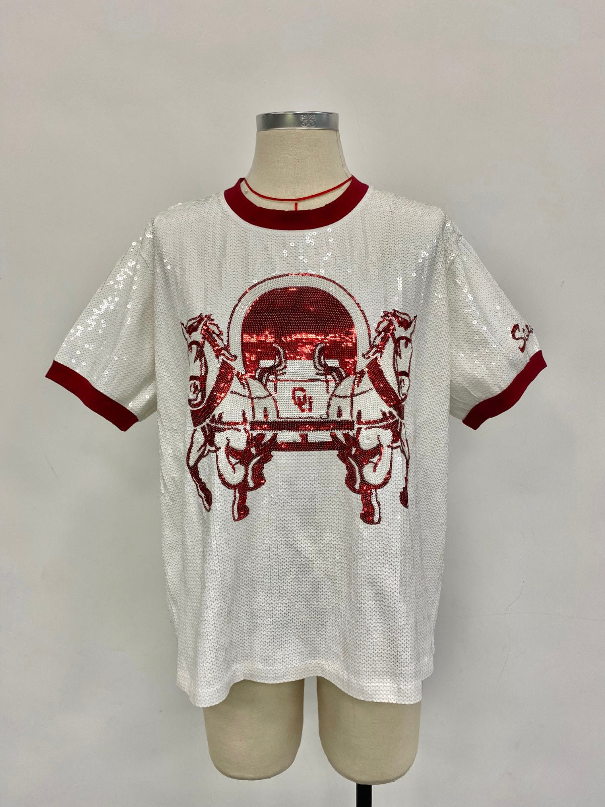 Custom Sooners Sequin Jersey