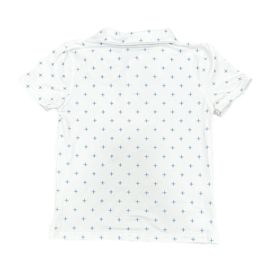 Boys Polo Shirt - Daddy & Me Boys Pocket Polo - French Blue: 8