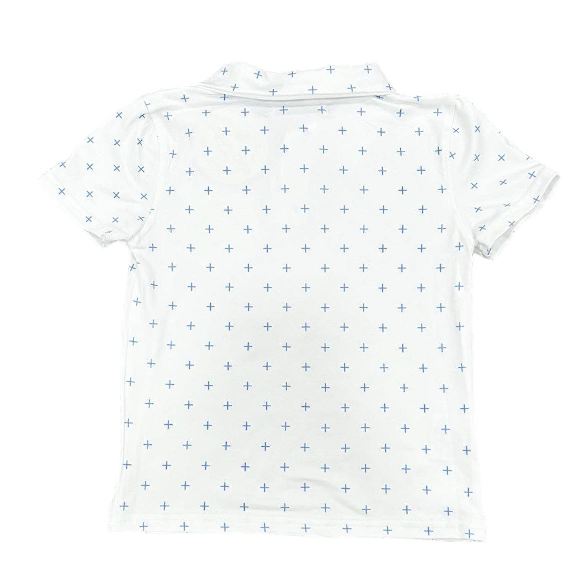 Boys Polo Shirt - Daddy & Me Boys Pocket Polo - French Blue: 8