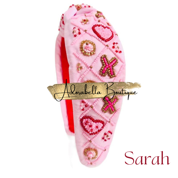 Valentines Beaded Headbands