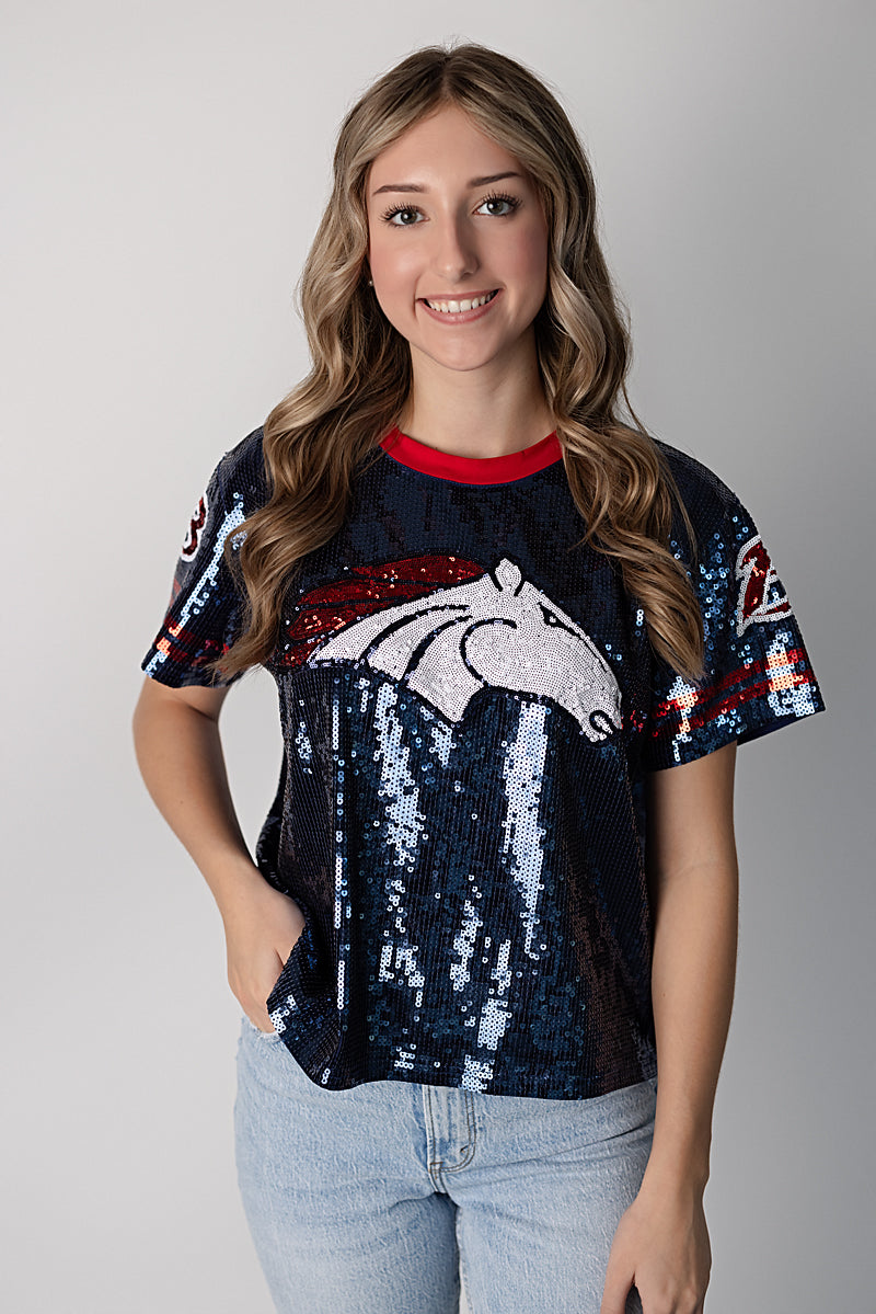 Custom BRONCOS Sequin Jersey PRE-ORDER