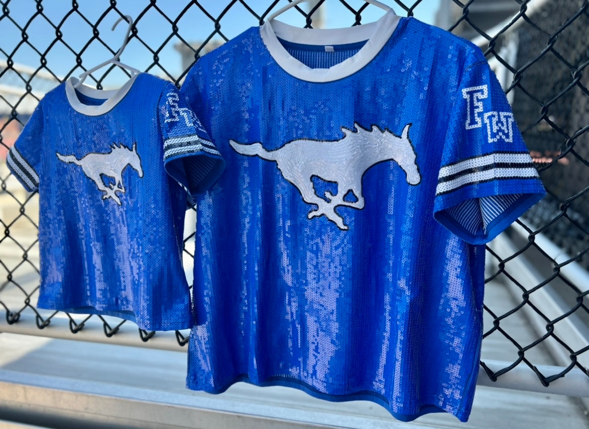 Custom Full Sequin Jersey Top PRE ORDER
