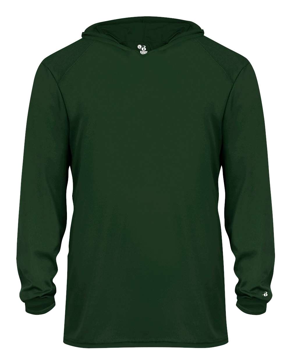 Adult Custom Long Sleeve Performance Tee With Hoodie