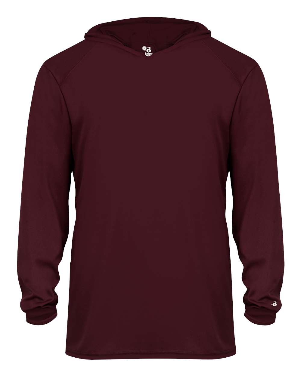 Adult Custom Long Sleeve Performance Tee With Hoodie