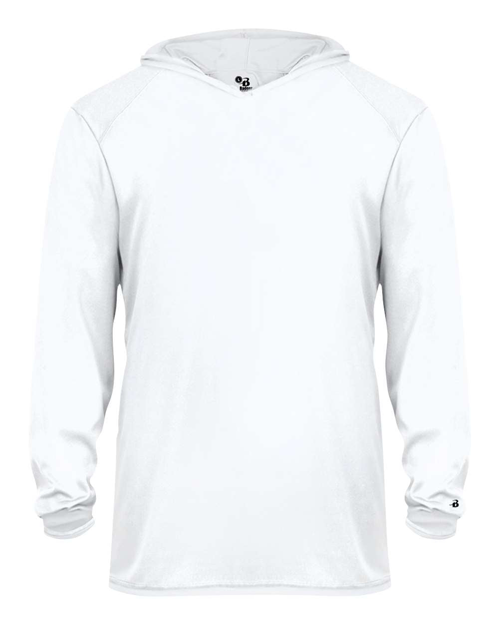 Adult Custom Long Sleeve Performance Tee With Hoodie