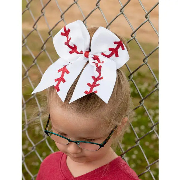 Baseball Cheer Bow - Pony-O