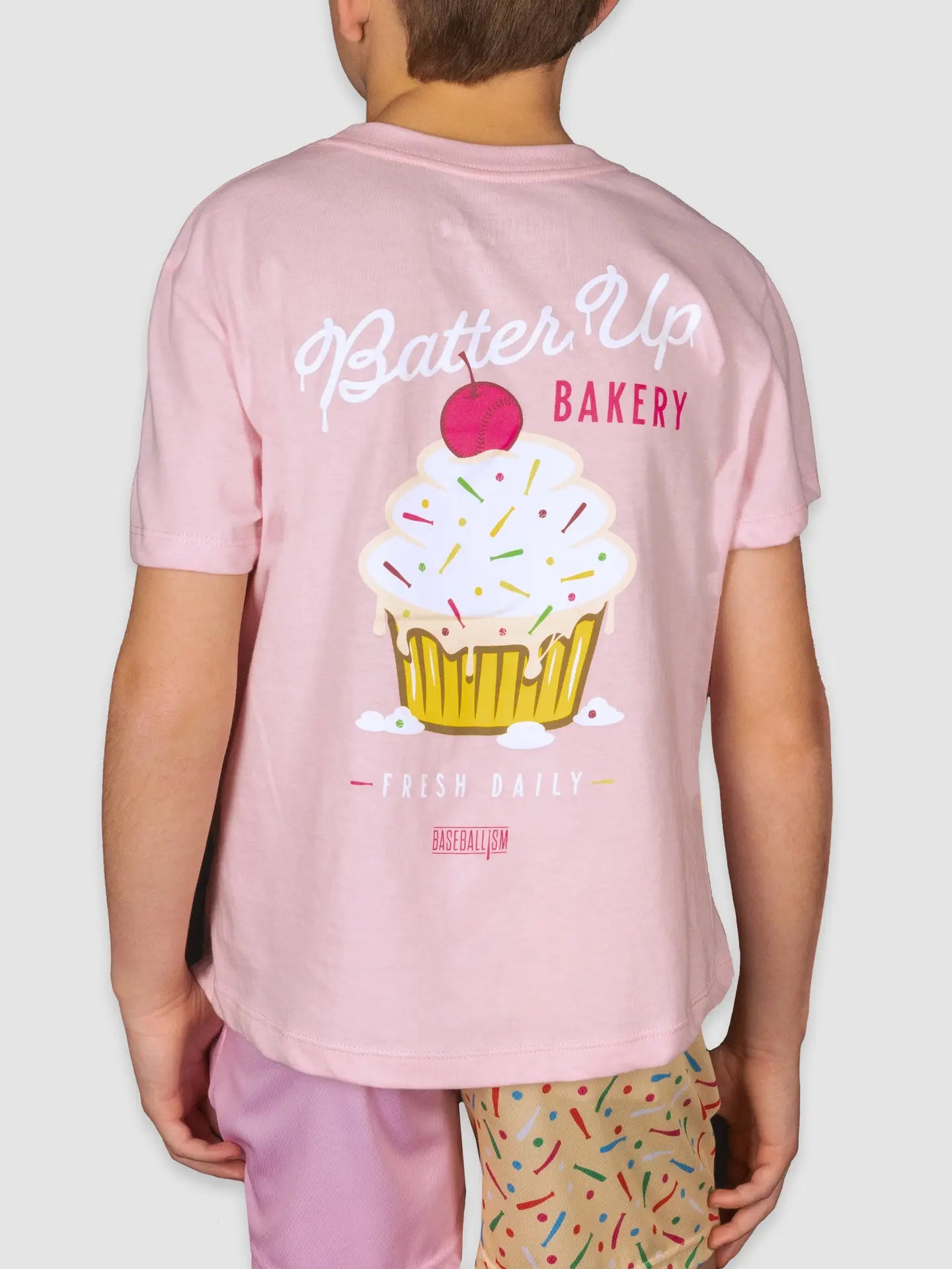 Batter Up Bakery Confetti Cupcake Youth T-Shirt
