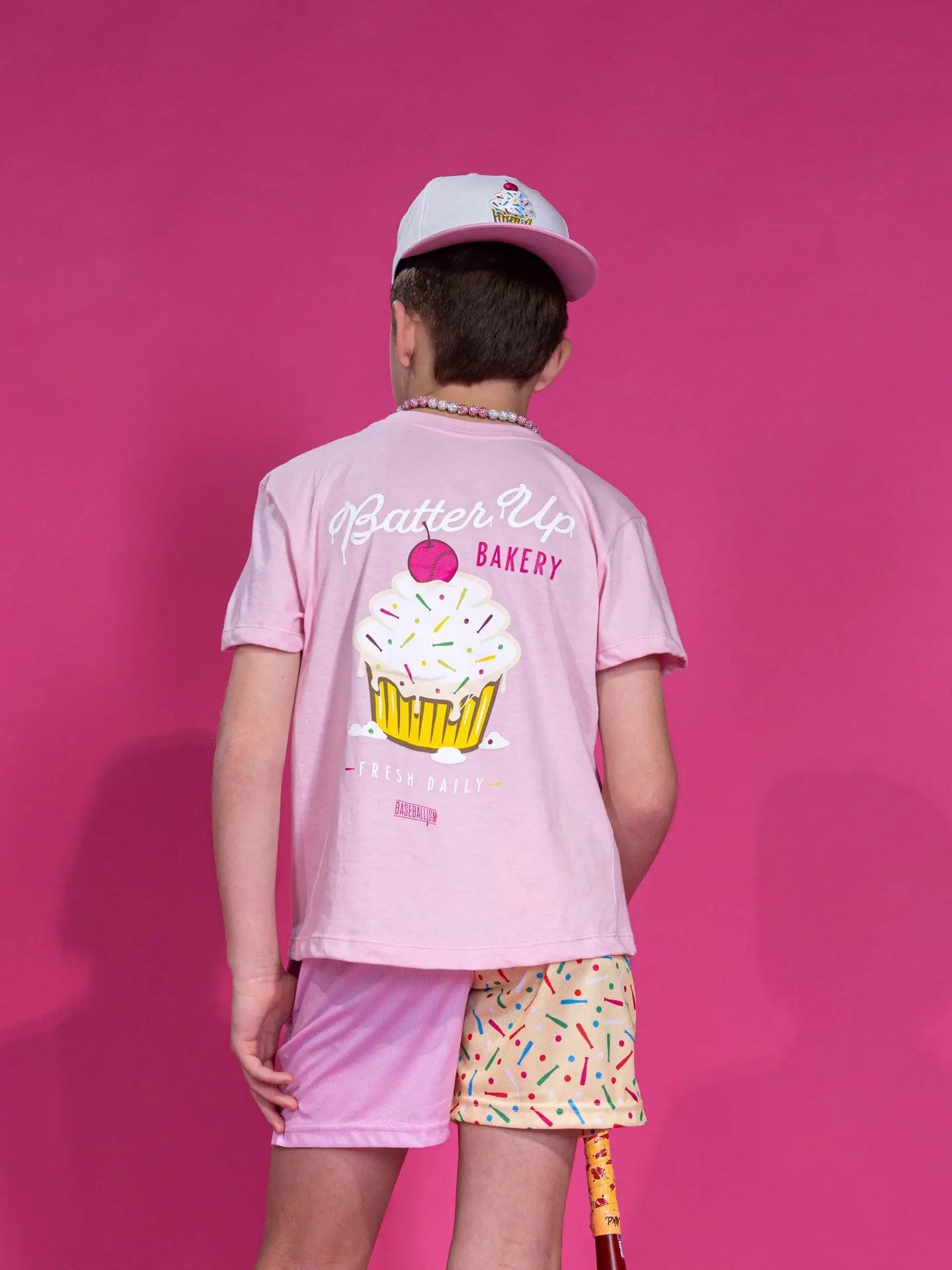 Batter Up Bakery Confetti Cupcake Youth T-Shirt