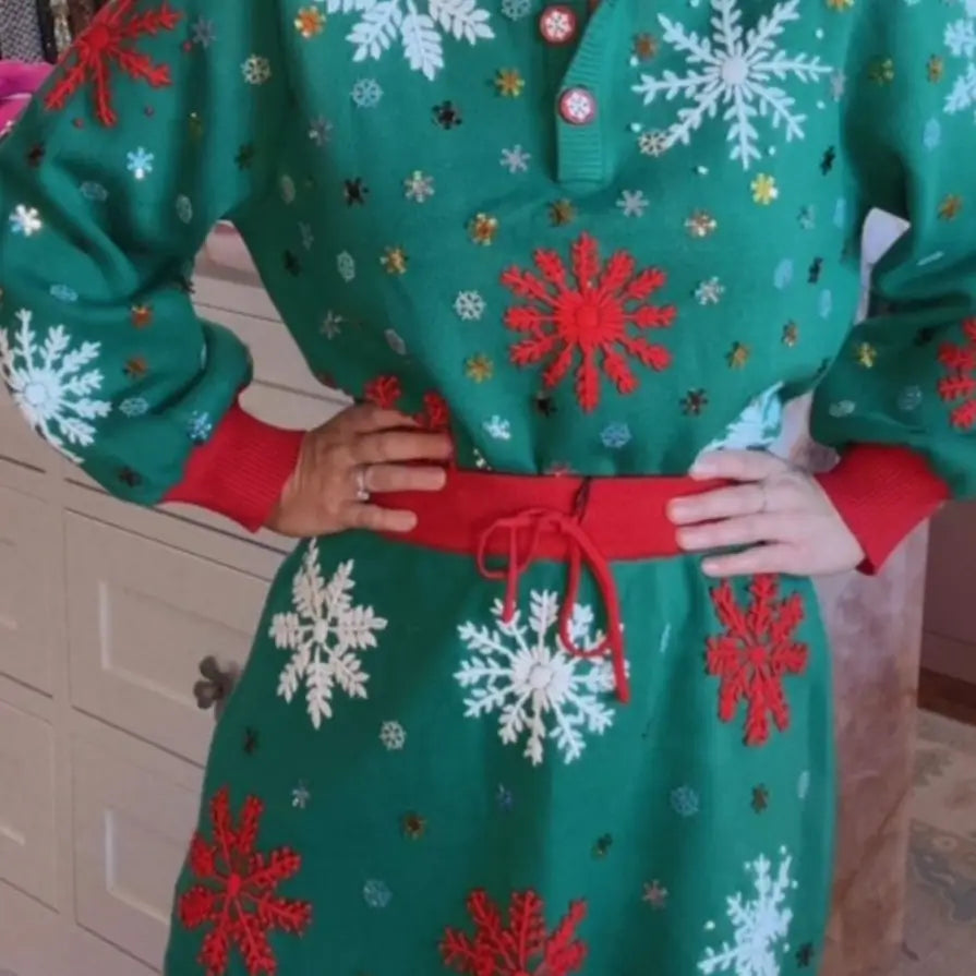 Bc Cozy Snowflake Sparkle Sweater Pre-Order Est. Ship