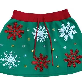 Bc Cozy Snowflake Sparkle Sweater Skirt Pre-Order
