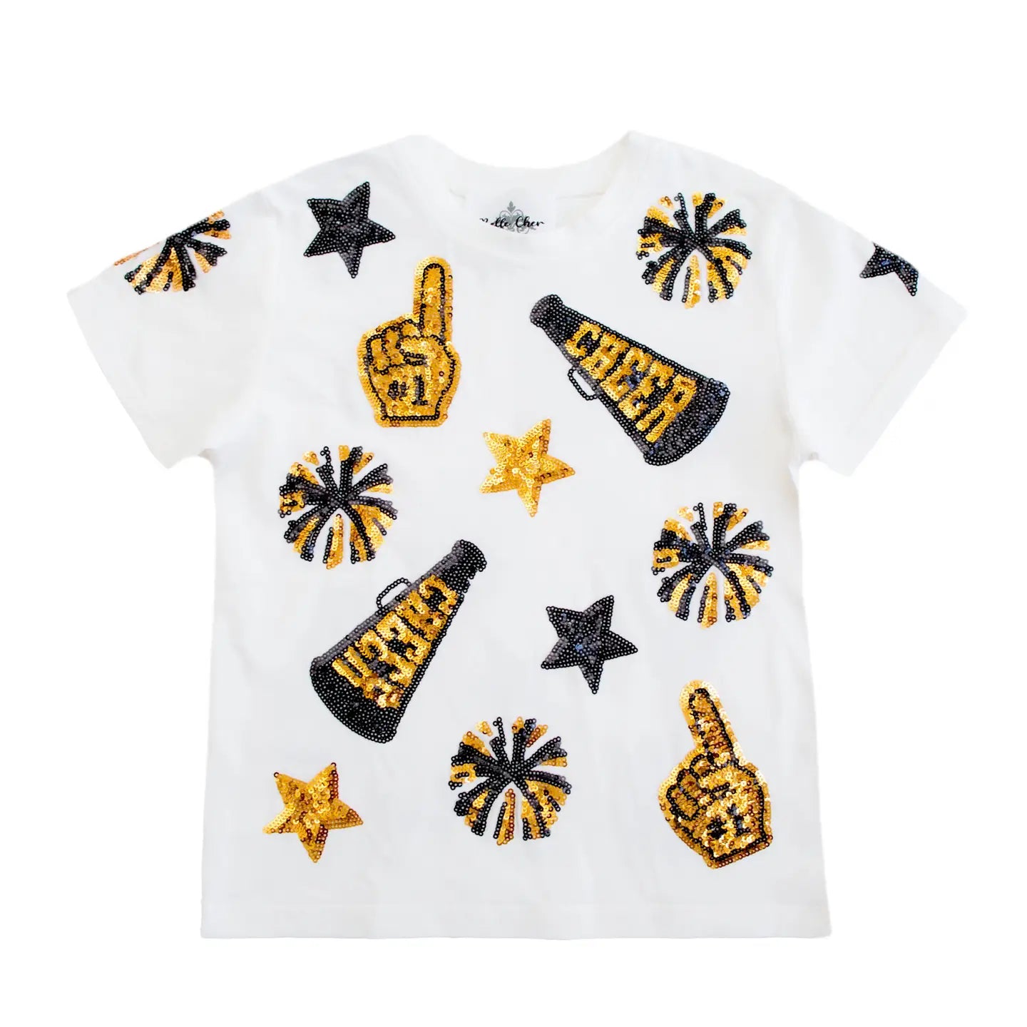 Game Day Glamour Sequin Cheer Shirt