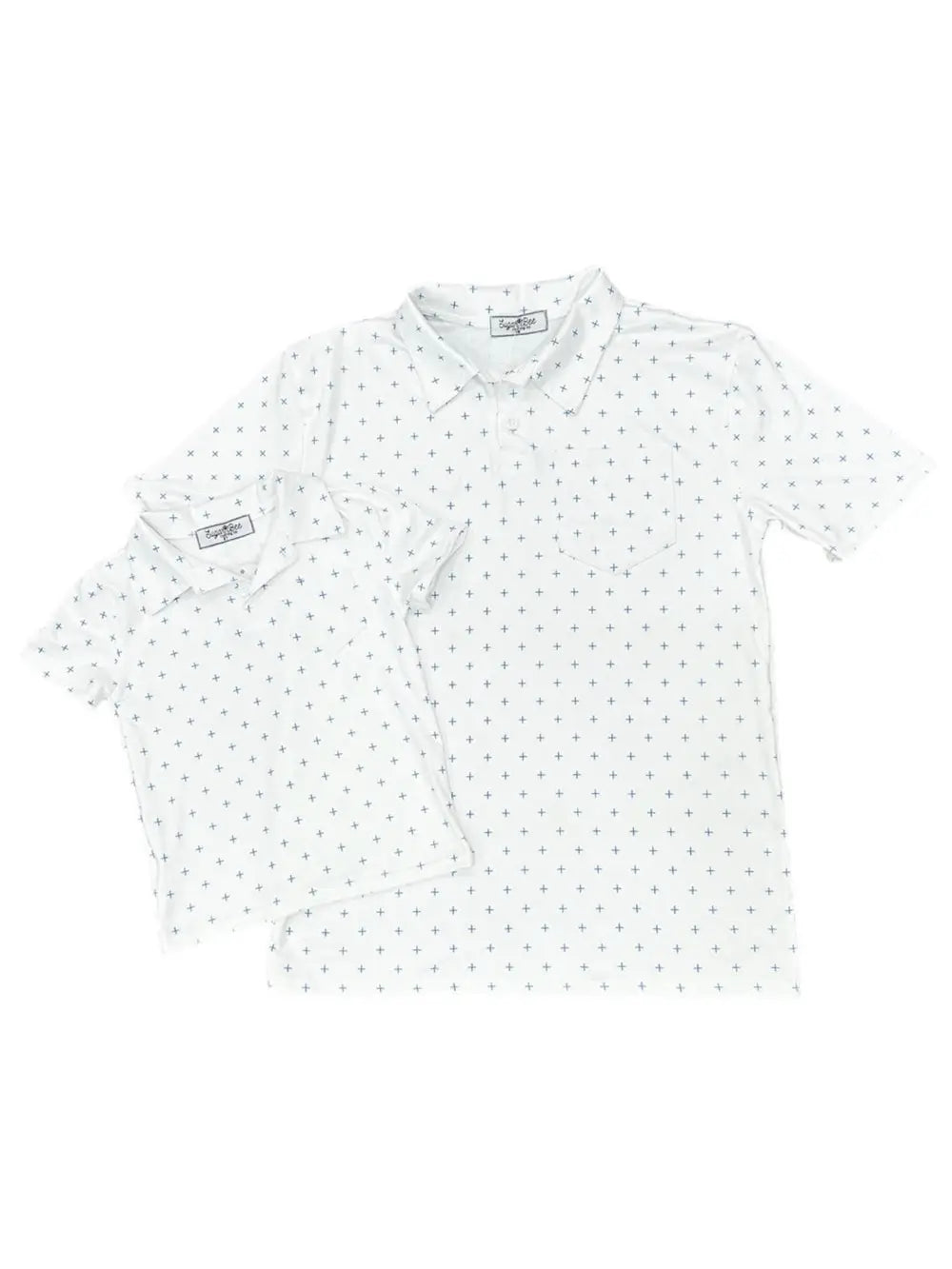 Boys Polo Performance Shirt - Daddy & Me Boys Pocket Polo - French Blue