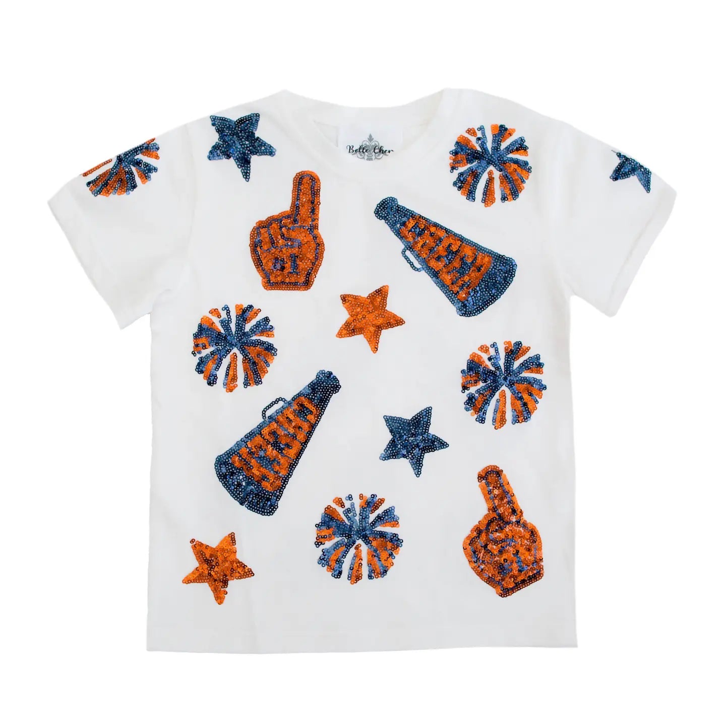 All Star Cheer Sequin Shirt navy/red