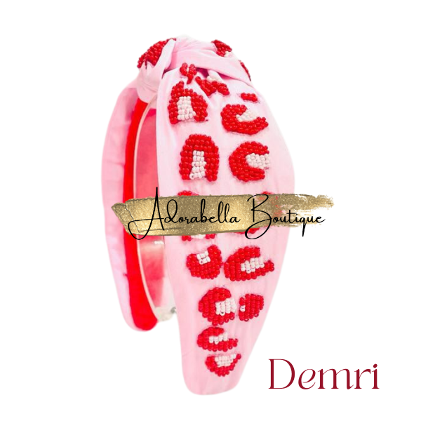 Valentines Beaded Headbands