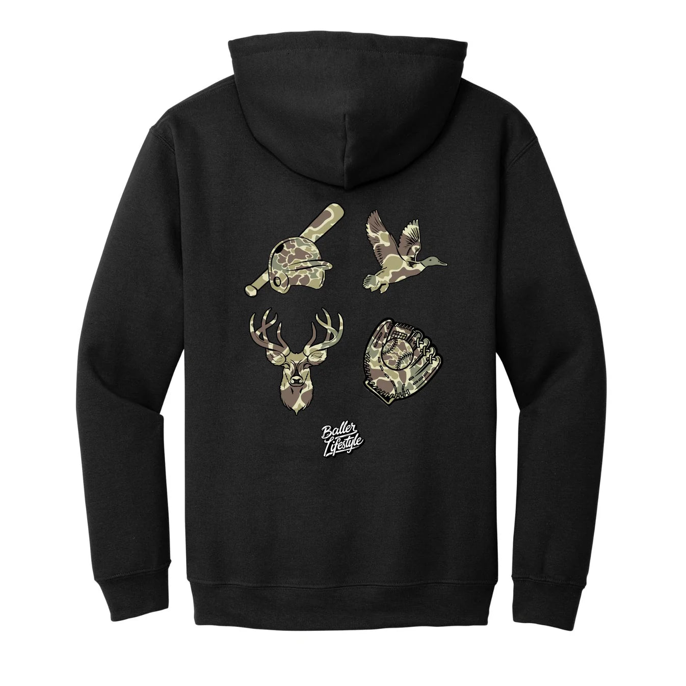 Camo Ducks & Bucks Baseball Lifestyle Hoodie