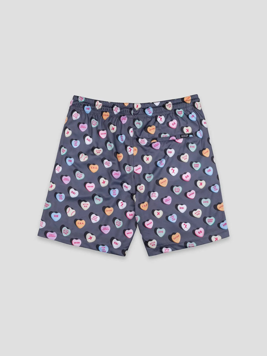 Candy Heart Diamond Air Mesh Shorts (Charcoal)