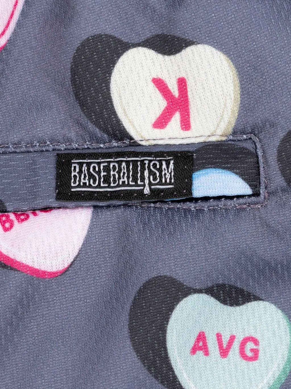 Candy Heart Diamond Air Mesh Shorts (Charcoal)
