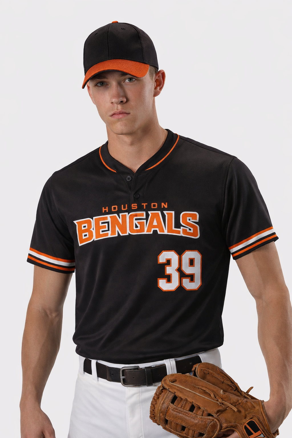 Custom Henley Baseball Jersey