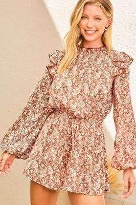 Organic Floral Romper