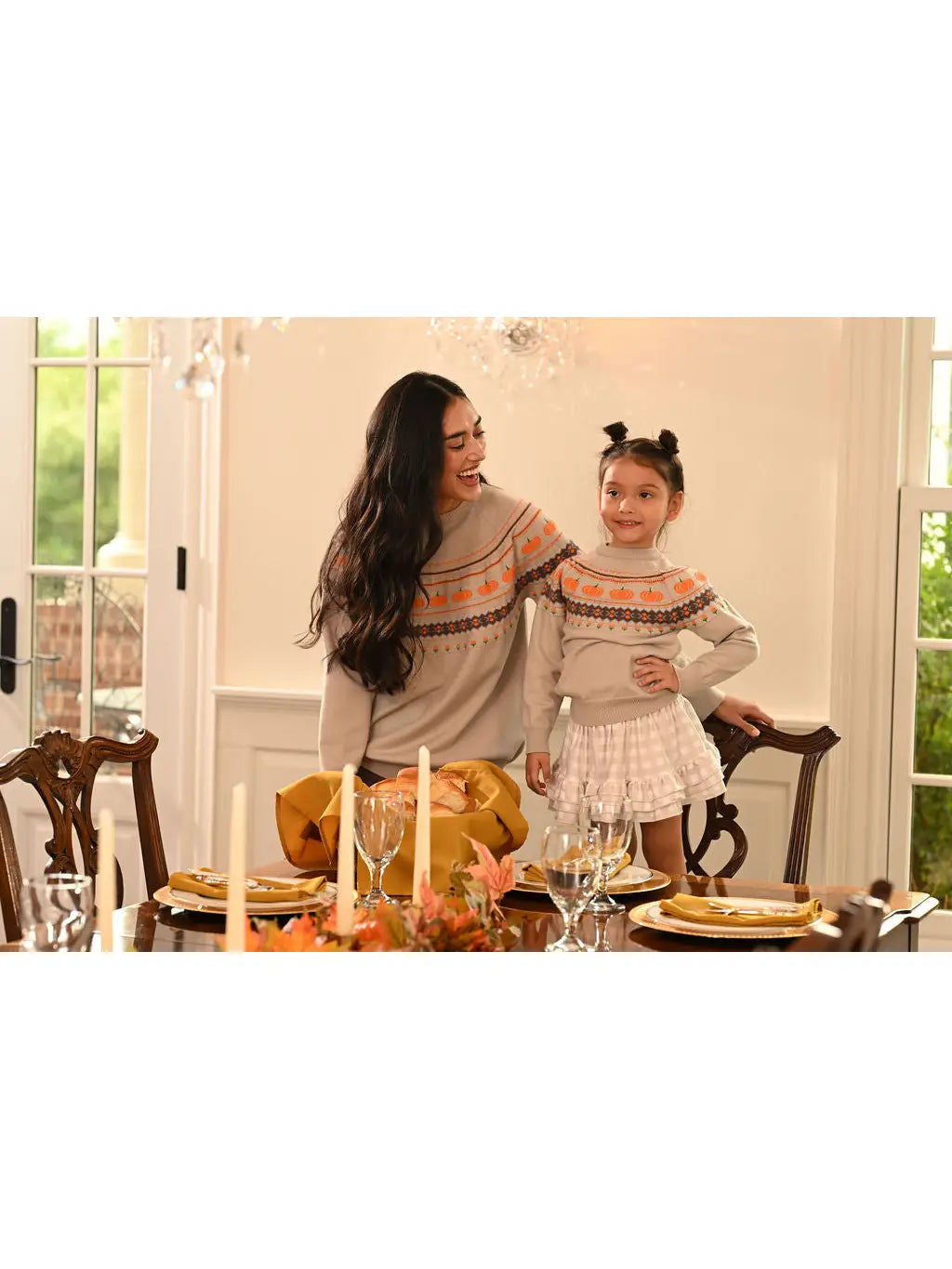 Women's Emerson Crew Sweater - Pumpkin Faire Isle