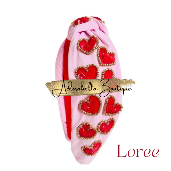 Valentines Beaded Headbands