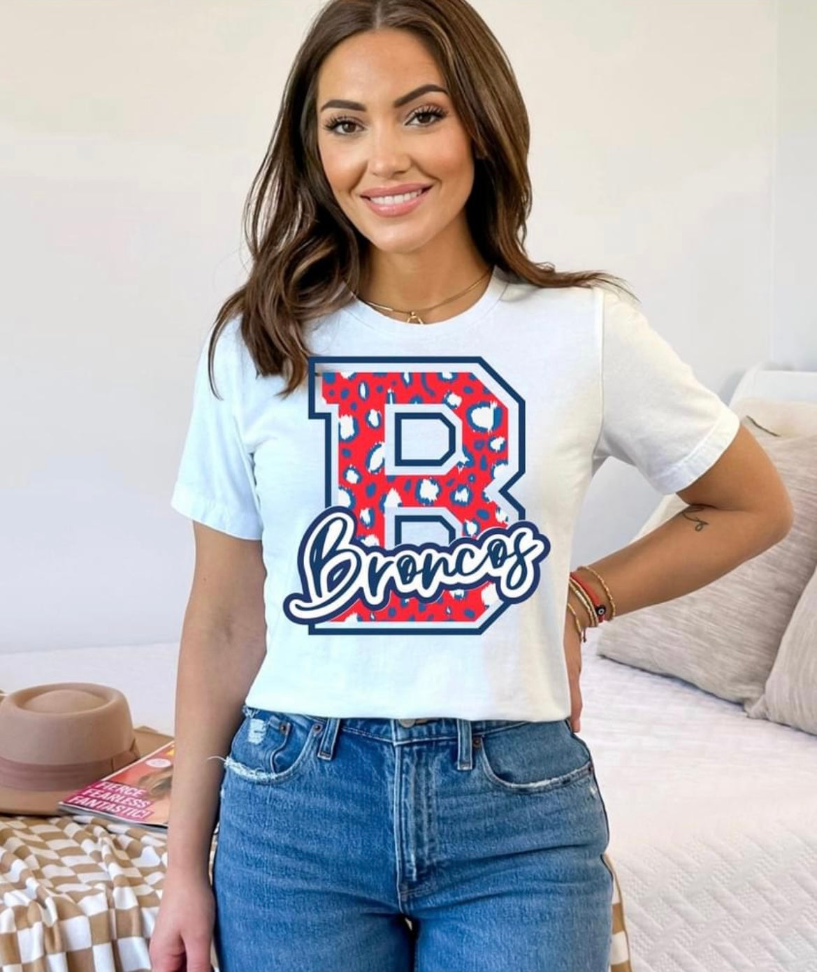 Broncos Red Leopard B
