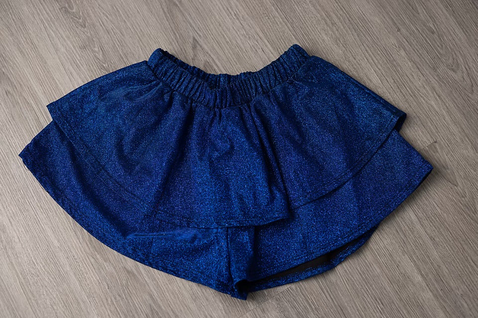 Blue Sparkle Skort