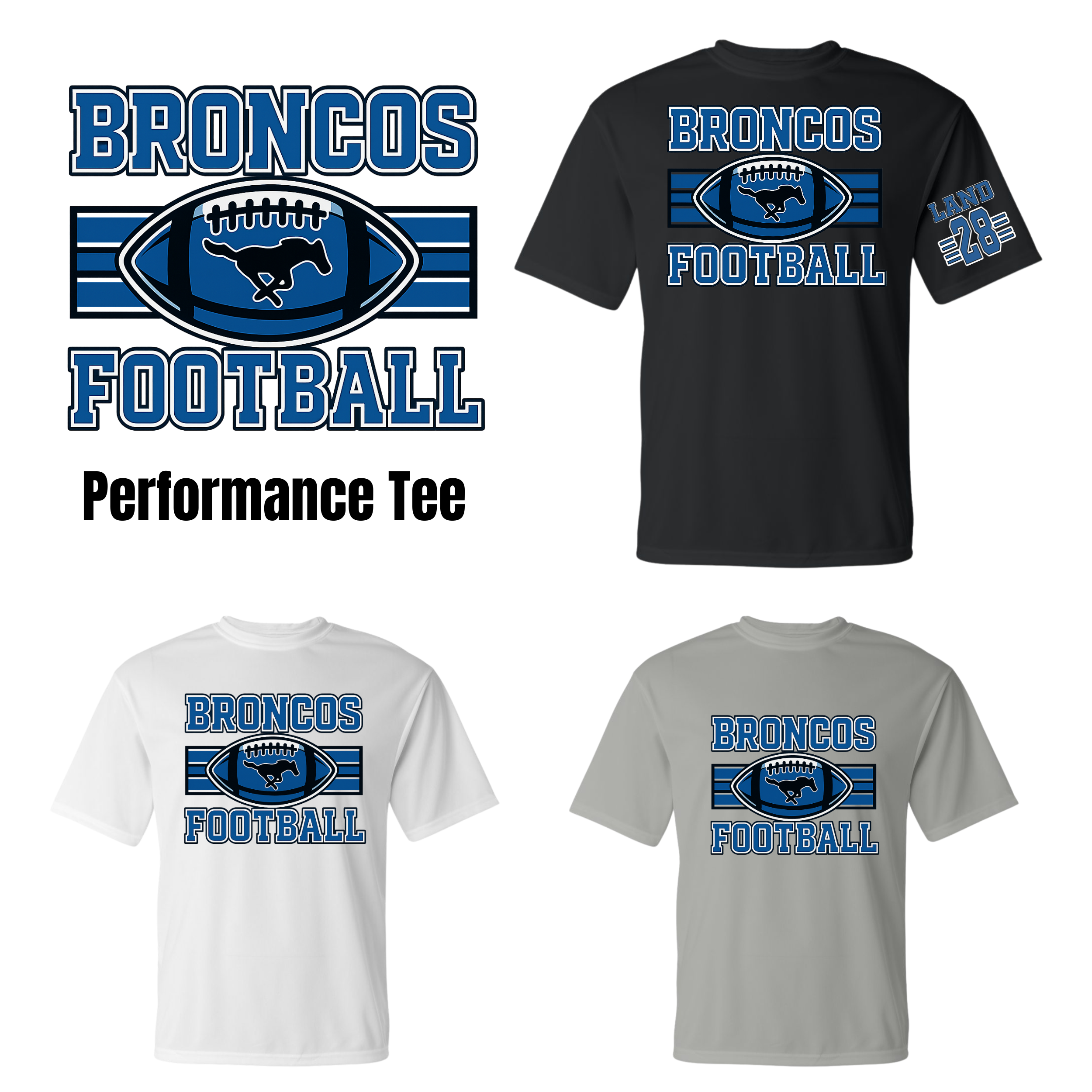 Friendswood Broncos Classic Performance Tee