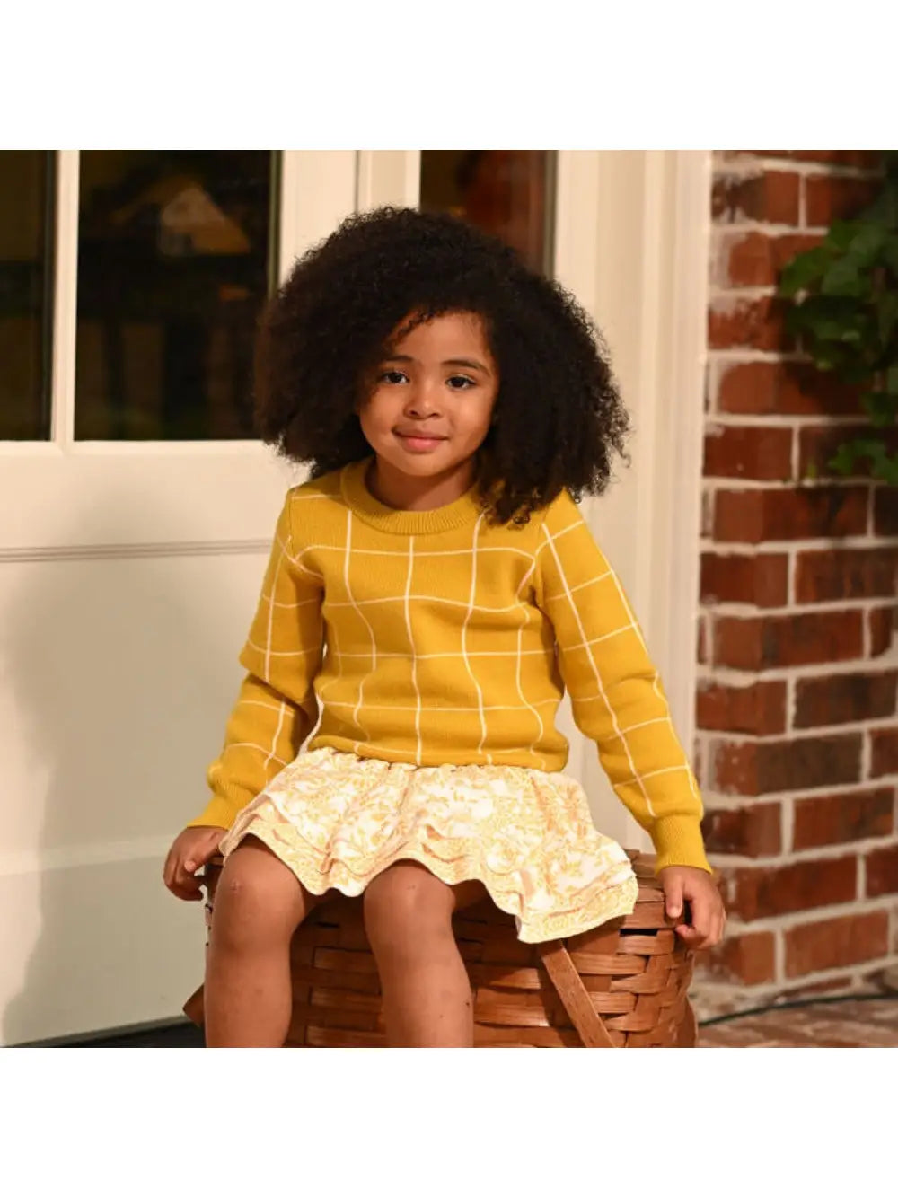 Fall Clothing 2024 - Mini Emerson Sweater - Amber Windowpane