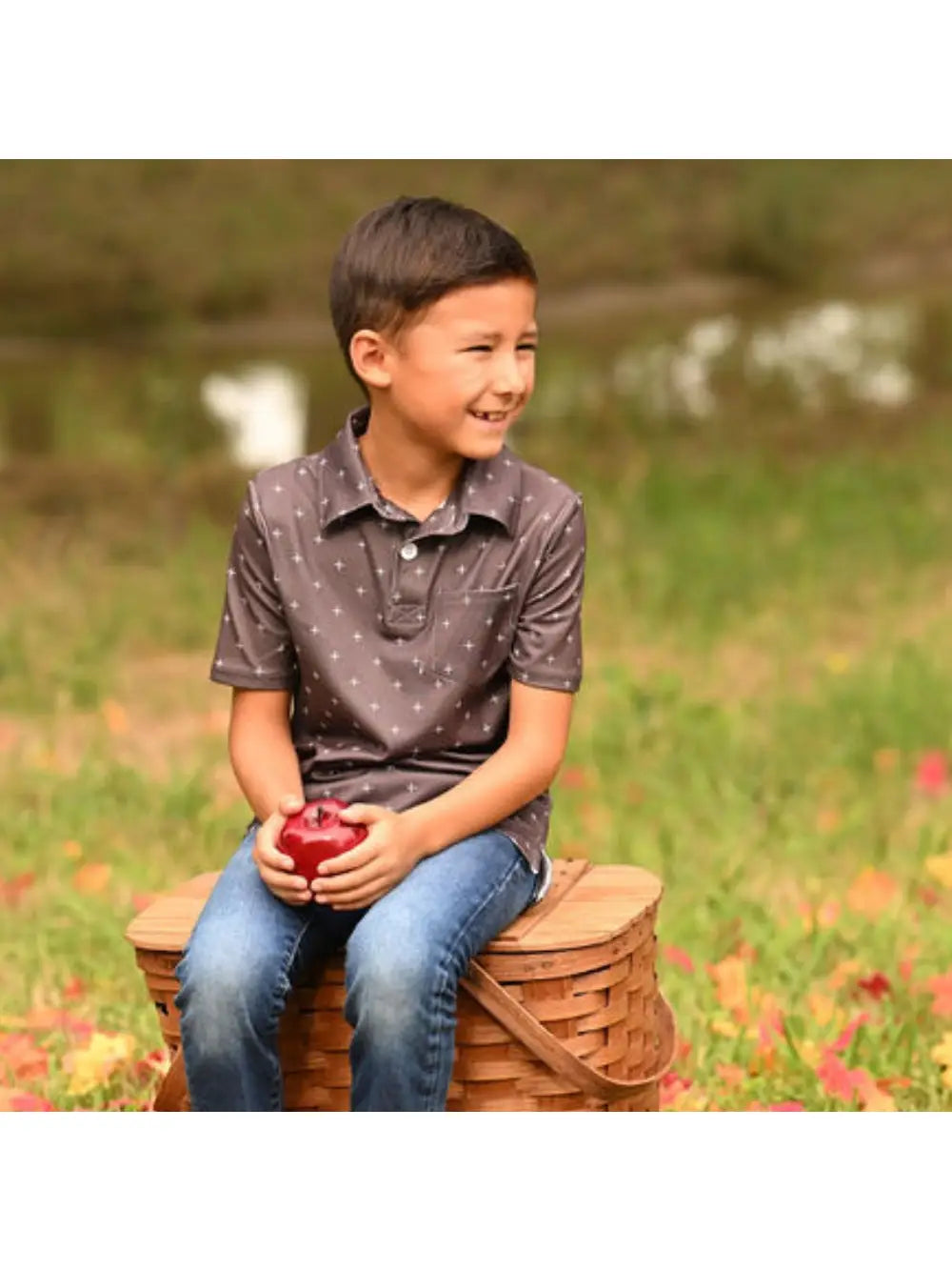 Fall Clothing 2024 Boys - Mini Davis Pocket Polo - Espresso+