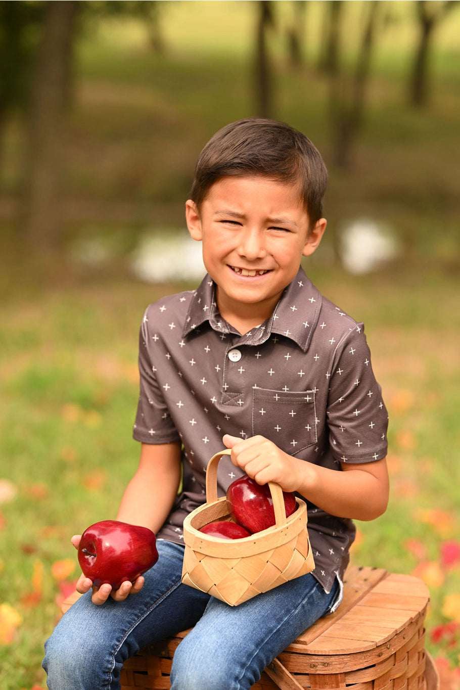 Fall Clothing 2024 Boys - Mini Davis Pocket Polo - Espresso+