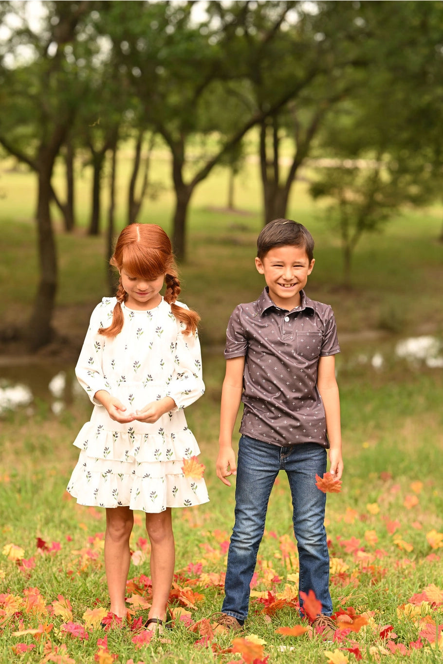 Fall Clothing 2024 Boys - Mini Davis Pocket Polo - Espresso+