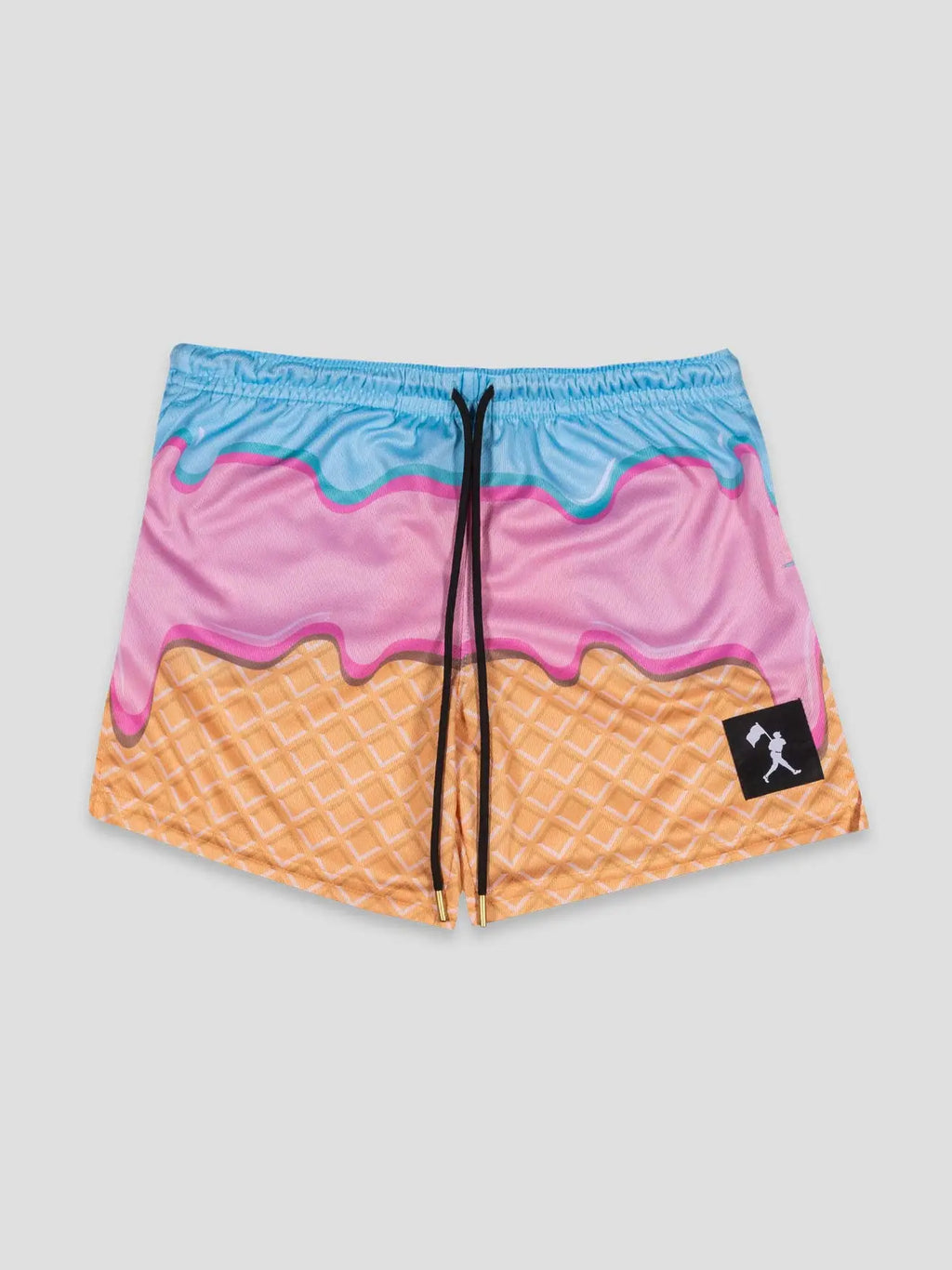 Flag Man Ice Cream Sundae Air Mesh Shorts - Youth