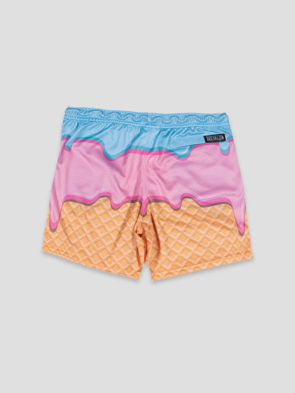 Flag Man Ice Cream Sundae Air Mesh Shorts - Youth