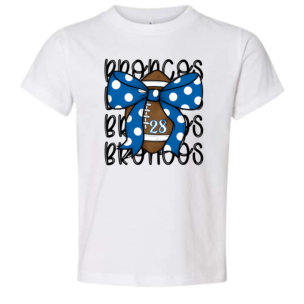 Custom Broncos Spirit Toddler Tee