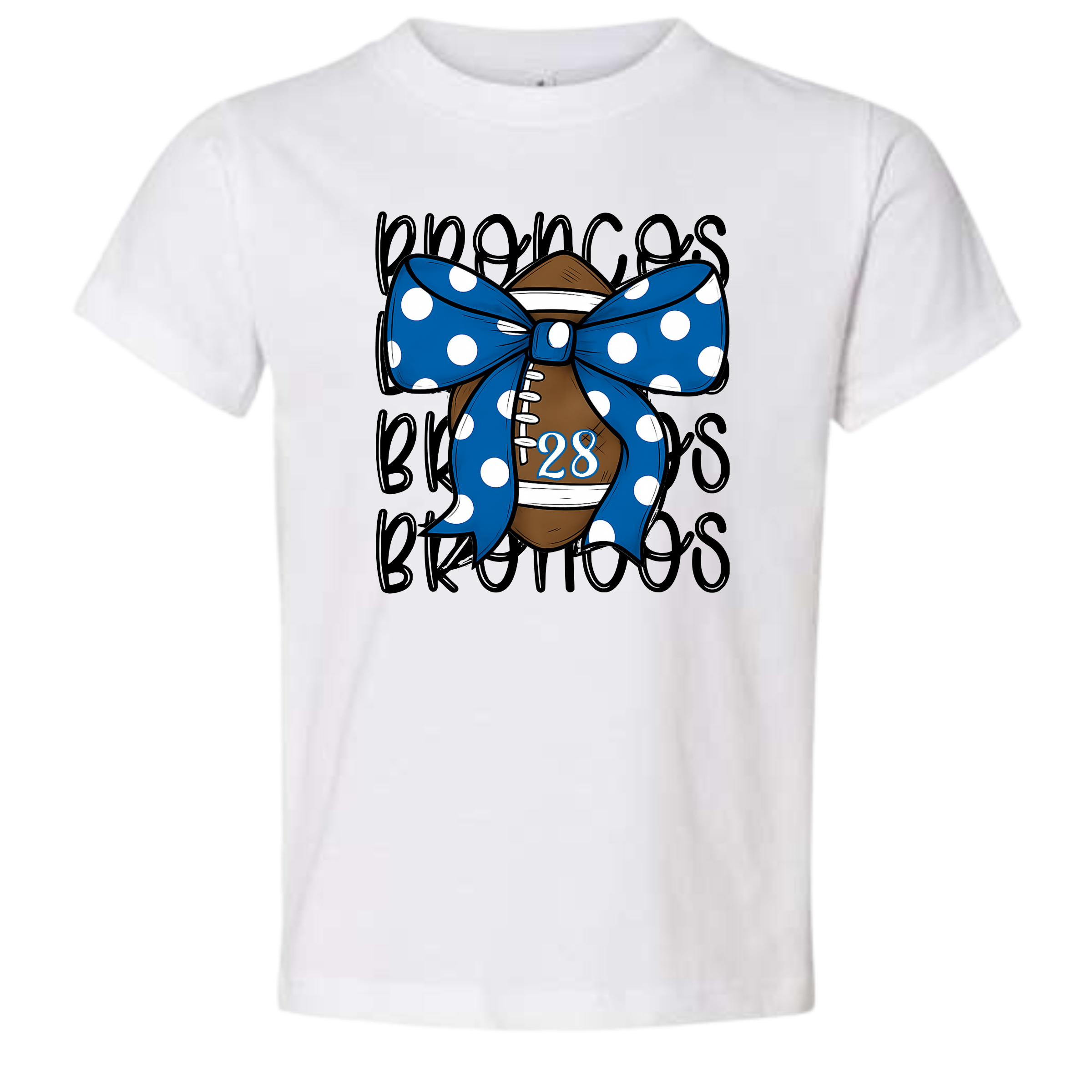 Custom Broncos Spirit Toddler Tee