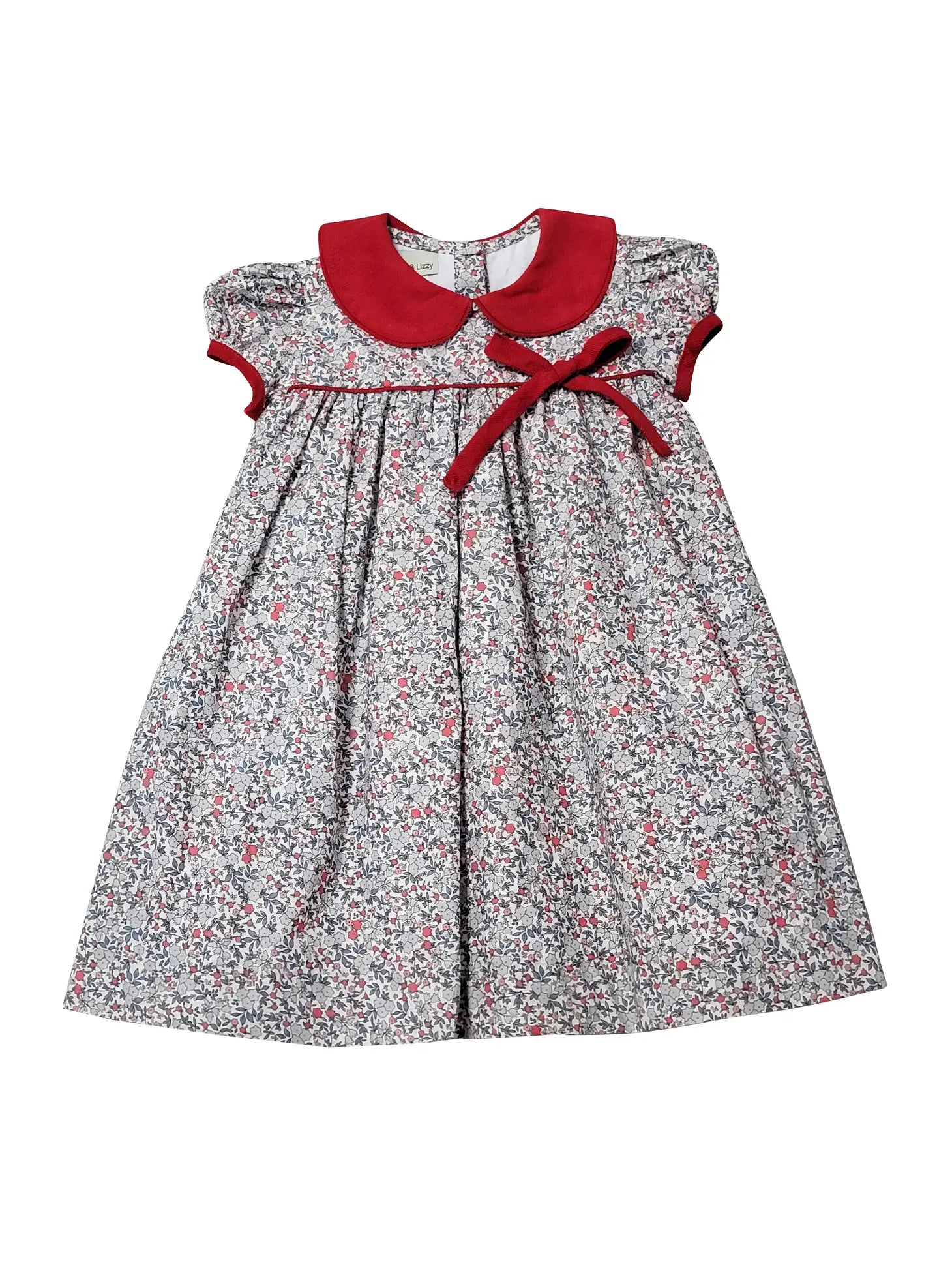 Girl's "Callie & Carter" Christmas Floral Cotton Dress