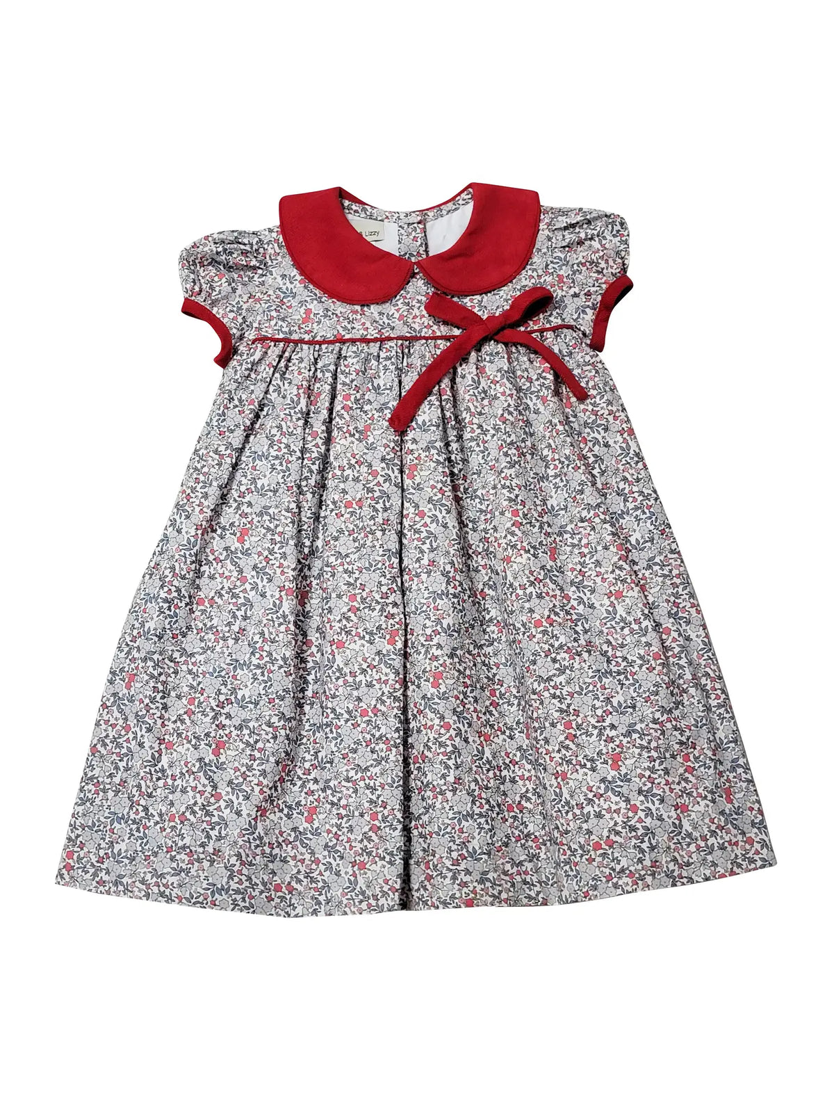 Girl's "Callie & Carter" Christmas Floral Cotton Dress