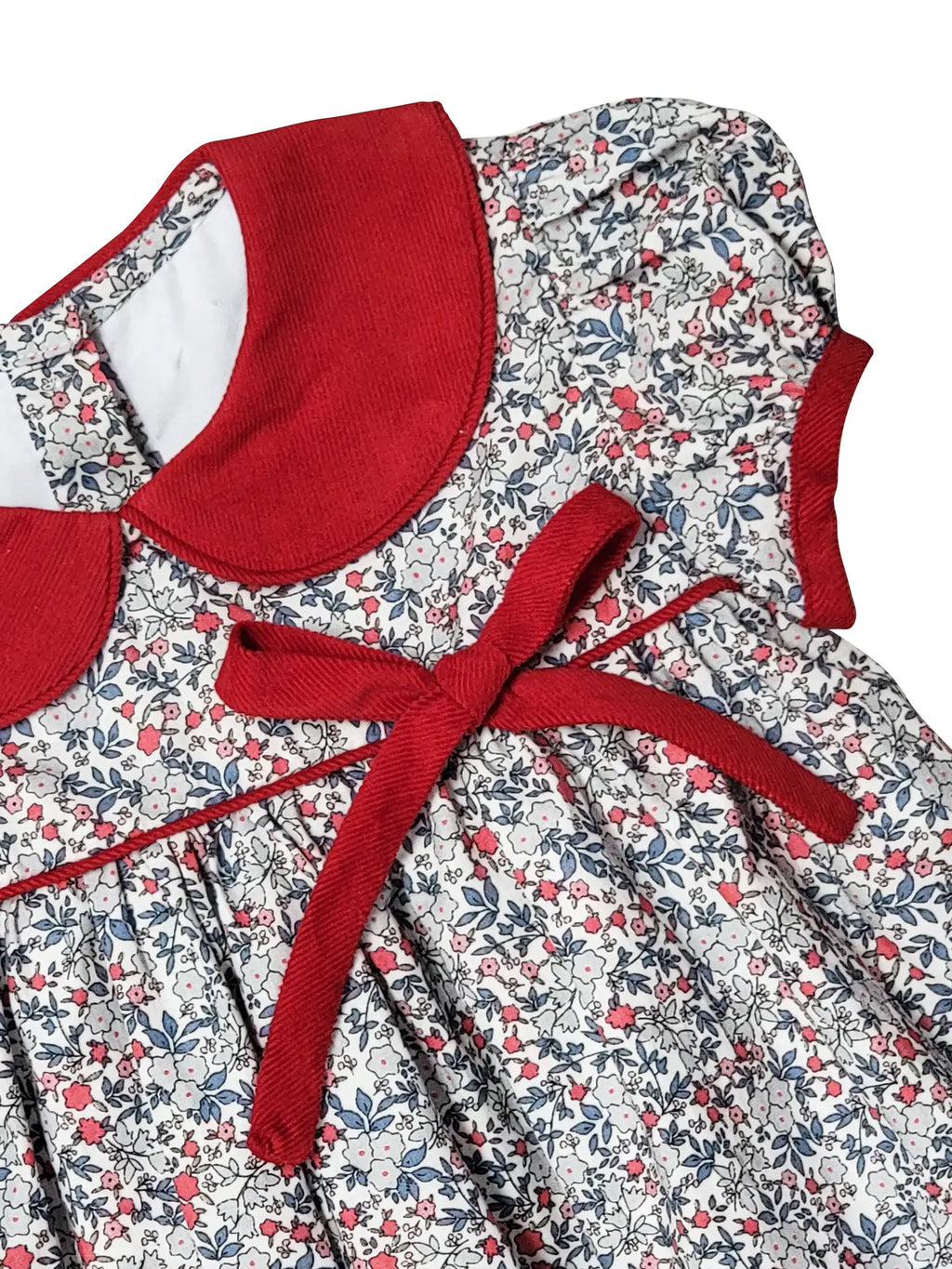 Girl's "Callie & Carter" Christmas Floral Cotton Dress  Adorabella Boutique