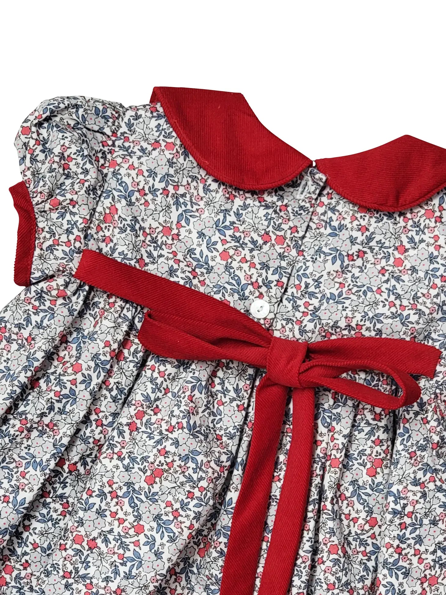 Girl's "Callie & Carter" Christmas Floral Cotton Dress