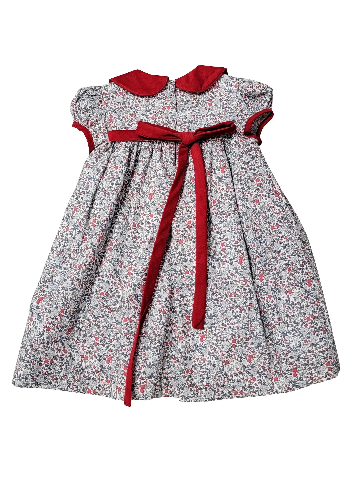 Girl's "Callie & Carter" Christmas Floral Cotton Dress
