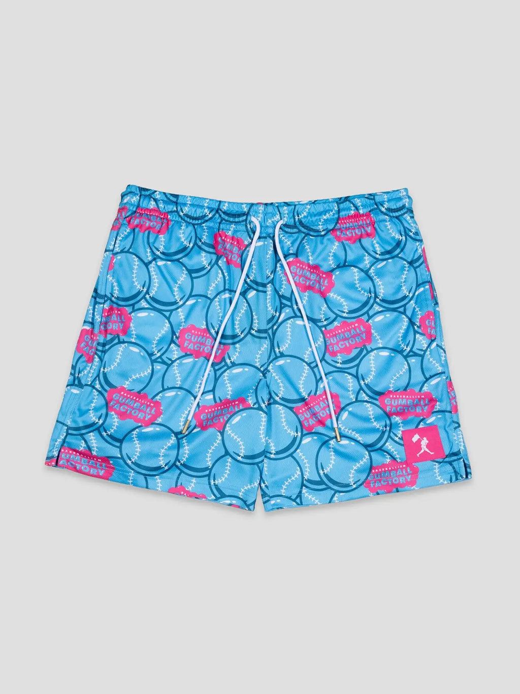 Gumball Factory Diamond Air Mesh Shorts (Light Blue) - Youth