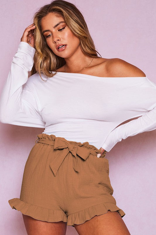 High wasted ruffle Shorts